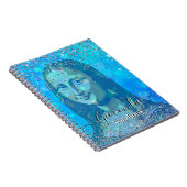Carnet Blue Glitter Leonardo Da Vinci Gioconda (Côté Droit)
