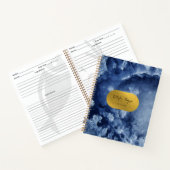 Carnet Blue Gold Foil Mer Crystals Signature Recette (Intérieur)