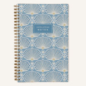 Carnet Blue & Goldenrod | Deco Fans Personalized (Recto)