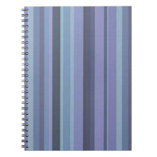 Carnet Blue-grey horizontal stripes