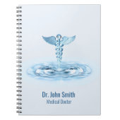 Carnet Blue Hermes Rod Caduceus Eau Médicale Caduceus (Devant)