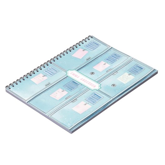 Carnet Blue High School Lockers (Côté gauche)