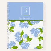 Carnet Blue Hydrangea (Devant)