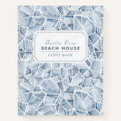 Carnet Blue Indigo Motif Vacances Location de vacances Li (Devant)