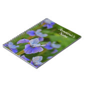 Carnet Blue Iris Flower Portrait Notes personnelles (Côté gauche)