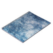 Carnet Blue Jeans Denim, Arrière - plan texturé. (Côté gauche)