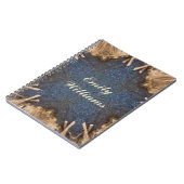 Carnet Blue Kaleidoscope Star Wicker Arrière - plan (Côté gauche)
