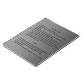 Carnet Blue Line mince et avertissement et levée de (Côté gauche)