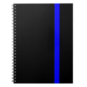 Carnet Blue Line mince symbolique sur le noir
