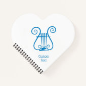 Carnet Blue Lyre (Devant)