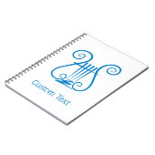 Carnet Blue Lyre (Côté gauche)