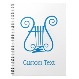 Carnet Blue Lyre
