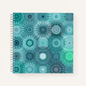 Carnet Blue Mandalas Abstract Ornate Pattern (Devant)