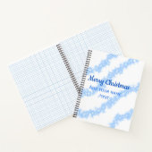 Carnet Blue merry noël scintillant lignes de parties scin (Intérieur)