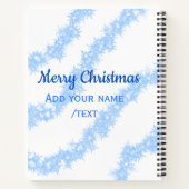 Carnet Blue merry noël scintillant lignes de parties scin (Dos)