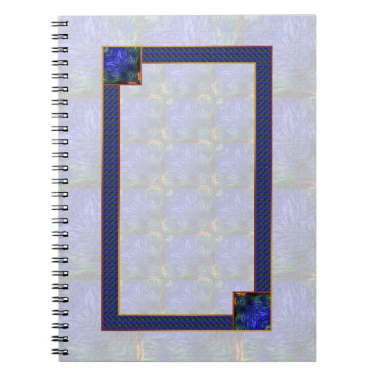 Carnet Blue Modern Abstrait (Devant)