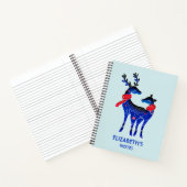 Carnet Blue Nordic Christmas Reindeer Pair (Intérieur)