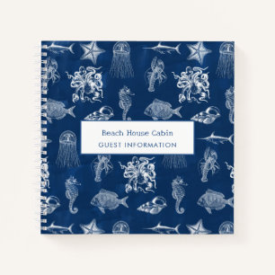 Carnet Blue Ocean Marine Animaux Beach House Infos client