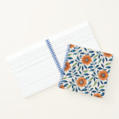 Carnet Blue & Orange Floral Pattern (Intérieur)