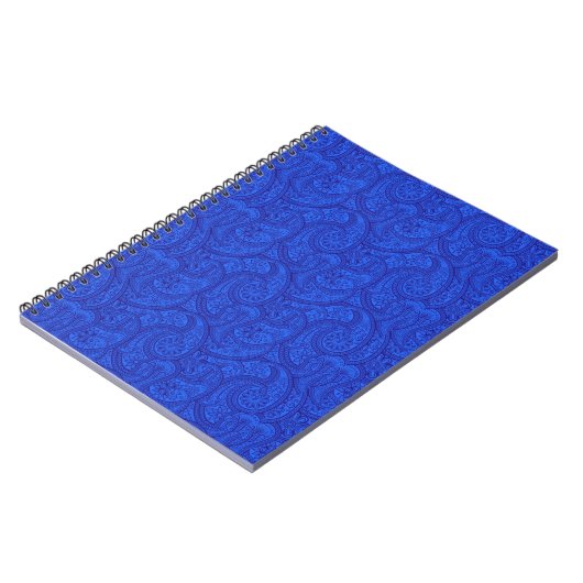 Carnet Blue Paisley (Côté gauche)