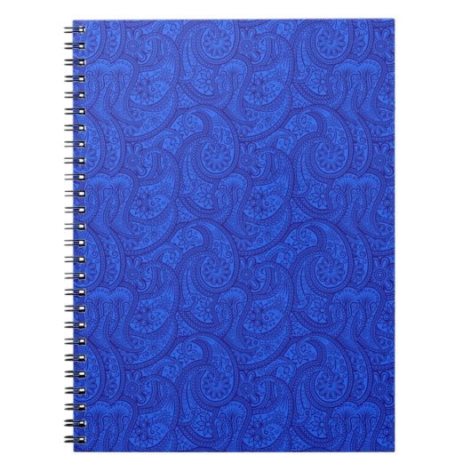 Carnet Blue Paisley (Devant)
