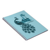 Carnet Blue Peacock (Côté Droit)