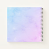 Carnet Blue Purple Ombre Funny Angel Chat Sketchbook (Dos)