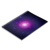 Carnet Blue Purple Space Galaxy étoiles Abstrait (Côté gauche)