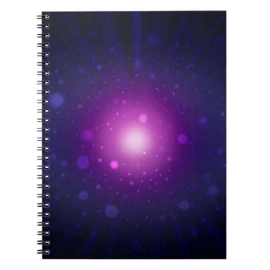 Carnet Blue Purple Space Galaxy étoiles Abstrait (Devant)