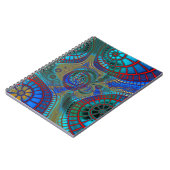 Carnet Blue Red Green Fractals Art moderne (Côté gauche)