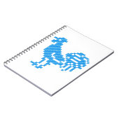 Carnet Blue Rooster (Côté gauche)