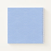 Carnet Blue Same Komon (peau de requin) Monogrammé (Dos)