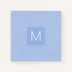 Carnet Blue Same Komon (peau de requin) Monogrammé