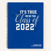 Carnet Blue School Colours Class 2022 Slogans Notebook (Devant)