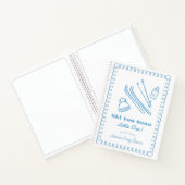 Carnet Blue Ski You Soon Boy Baby Shower Guest Book (Intérieur)