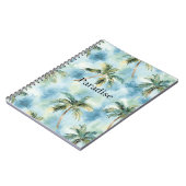 Carnet Blue Skies Tropical Island Palm Trees   (Côté gauche)