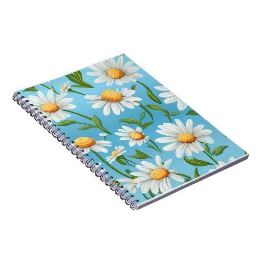 Carnet Blue Sky Daisy Spiral Notebook (Côté Droit)