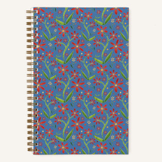 Carnet Blue Sky | Dancing Watercolor Daisies