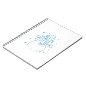 Carnet Blue snowman (Côté gauche)