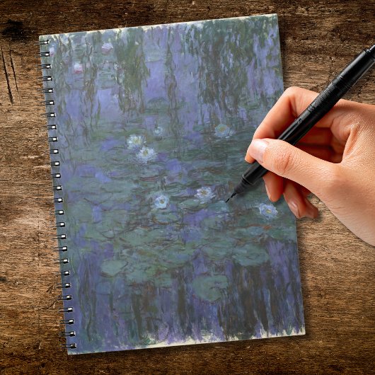 Carnet Blue Water Lilies Monet