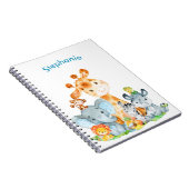 Carnet Blue Watercolor Cute (Côté Droit)