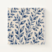 Carnet Blue Watercolor Foliage Notebook (Dos)