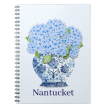 Blue & White Chinoiserie Floral Nantucket Notebook