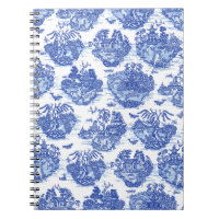 Blue Willow Animal Rabbit Deer Fox Bird Toile Art