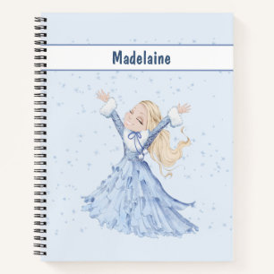 Carnet Blue Winter Princess Girls Personal