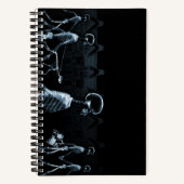 Carnet Blue X-Ray Skeleton City Scène (Recto)