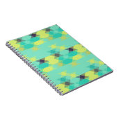 Carnet blue yellow turquoise yellow and aqua  (Côté Droit)
