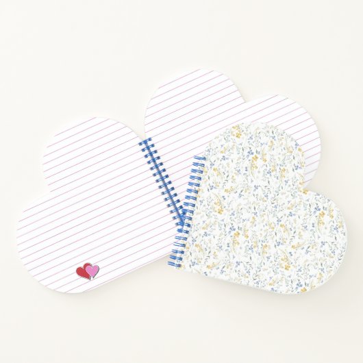 Carnet Blue Yellow Wildflower Pattern (Intérieur)