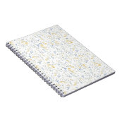 Carnet Blue Yellow Wildflower Pattern (Côté Droit)