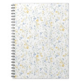 Carnet Blue Yellow Wildflower Pattern (Devant)
